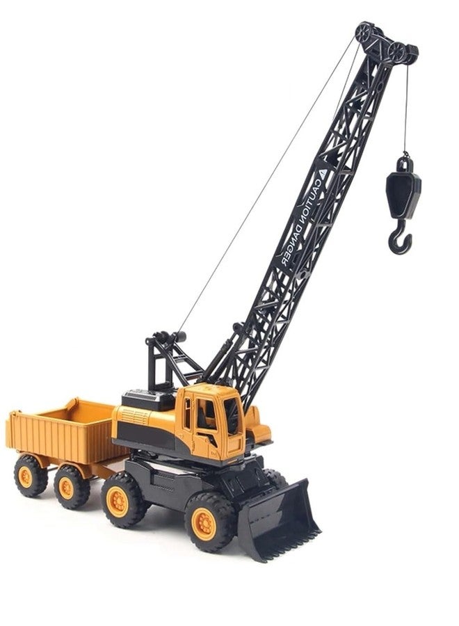 SHIPEASE لعبة رافعة تعمل بالاحتكاك من SHIPEASE للأطفال من عمر 3 سنوات فما فوق، نموذج جرافة، مركبة سحب للخلف، حفارة هندسية، صندوق رمل، شاحنة بناء - Image 1